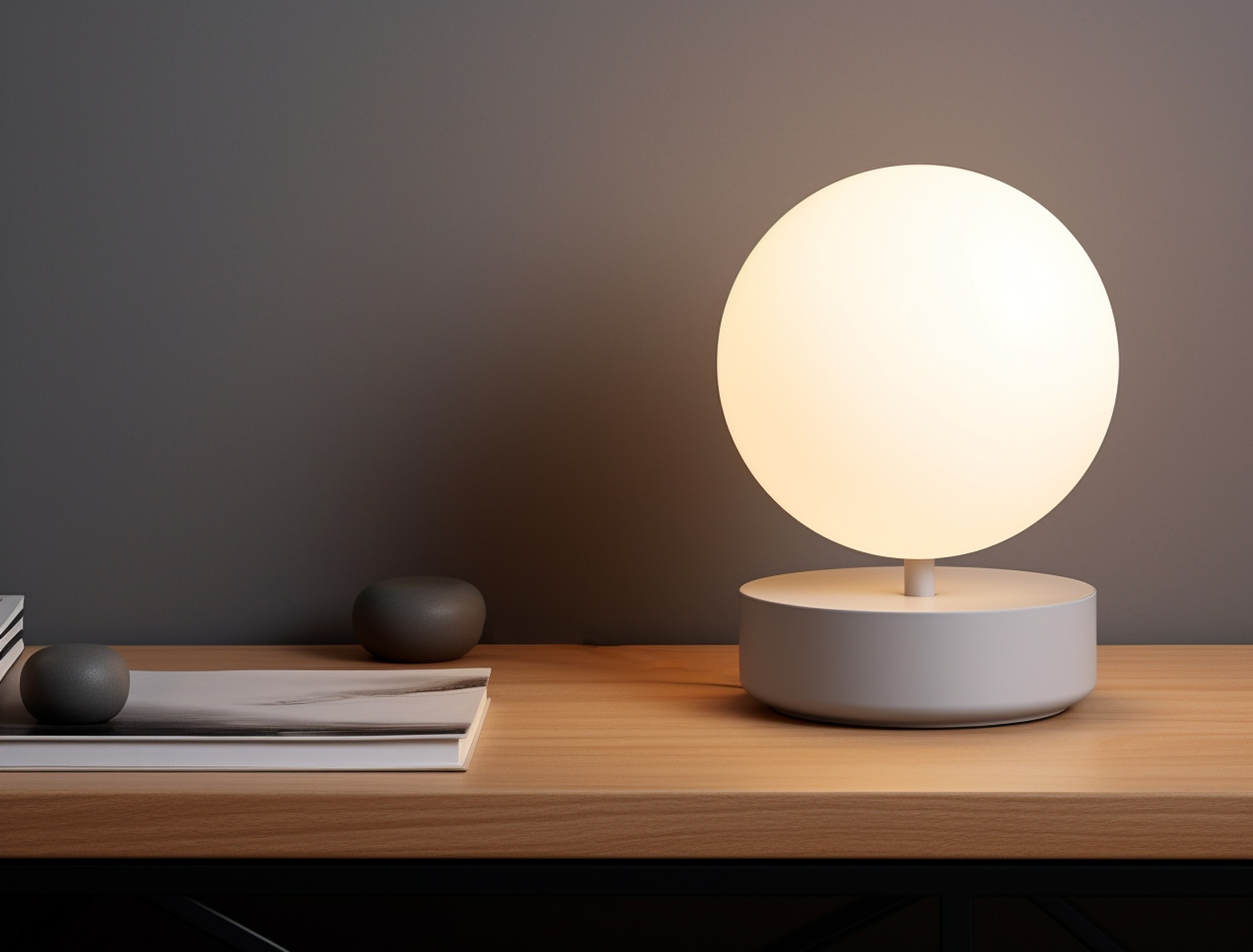 Opal Glass Table Lamp